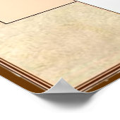 Angst niet bevorderlijk voor Waterverf vogelBriefk Poster (Hoek)