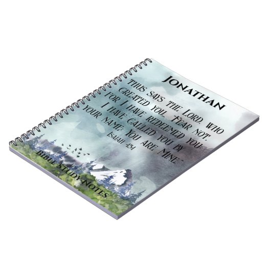 Angst niet bijbelse Natuur Christelijk cadeau voor Notitieboek (Linkerzijde)