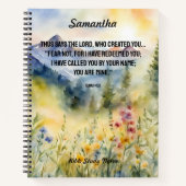 Angst Niet Bijbelse Waterverf Natuur Christelijk Notitieboek (Voorkant)