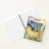 Angst Niet Bijbelse Waterverf Natuur Christelijk Notitieboek (Binnen)