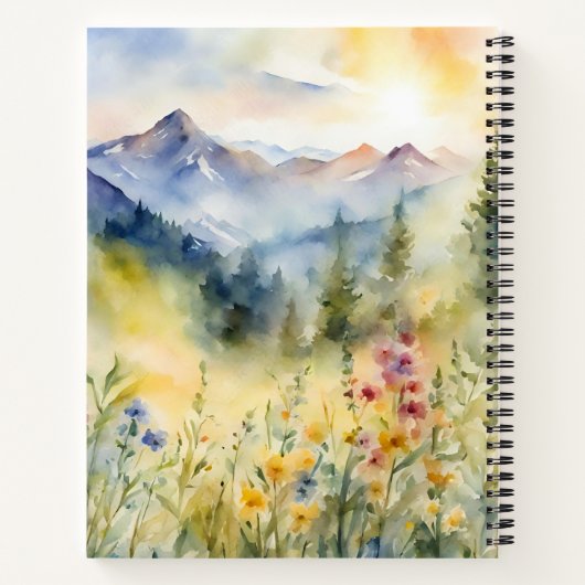 Angst Niet Bijbelse Waterverf Natuur Christelijk Notitieboek (Achterkant)