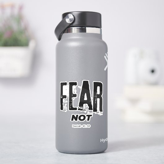 Angst niet bijbelversie sticker (HydroFlask)
