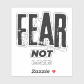Angst niet bijbelversie sticker (Vel)