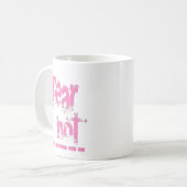 Angst niet Christelijk roze grunge Koffiemok (Voorkant links)