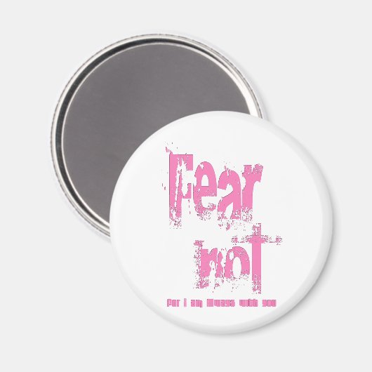 Angst niet Christelijk roze grunge Magneet (Voorkant / Achterkant)
