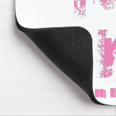 Angst niet Christelijk roze grunge Muismat (Hoek)