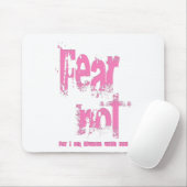 Angst niet Christelijk roze grunge Muismat (Met muis)