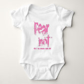 Angst niet Christelijk roze grunge Romper (Voorkant)