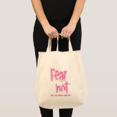 Angst niet Christelijk roze grunge Tote Bag (Voorkant (product))