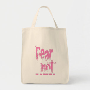 Angst niet Christelijk roze grunge Tote Bag
