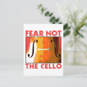 Angst niet de Cello Briefkaart (Staand voorkant)