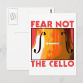 Angst niet de Cello Briefkaart (Voorkant / Achterkant)