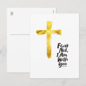 ANGST NIET, IK BEN met je Christelijk - Jesaja 41: Feestdagenkaart (Voorkant / Achterkant)