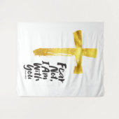 ANGST NIET, IK BEN met je - Christelijk - Jesaja 4 Wandkleed (Voorkant (horizontaal))