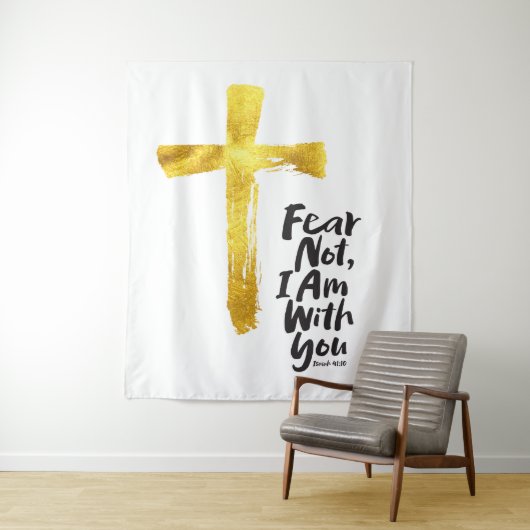 ANGST NIET, IK BEN met je - Christelijk - Jesaja 4 Wandkleed (In situ)