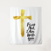 ANGST NIET, IK BEN met je - Christelijk - Jesaja 4 Wandkleed (Voorkant)