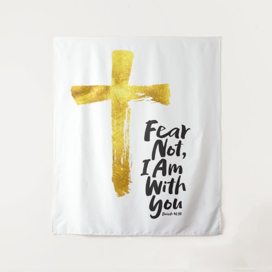 ANGST NIET, IK BEN met je - Christelijk - Jesaja 4 Wandkleed (Voorkant)