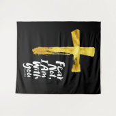 ANGST NIET, IK BEN met je - Christelijk - Jesaja 4 Wandkleed (Voorkant (horizontaal))
