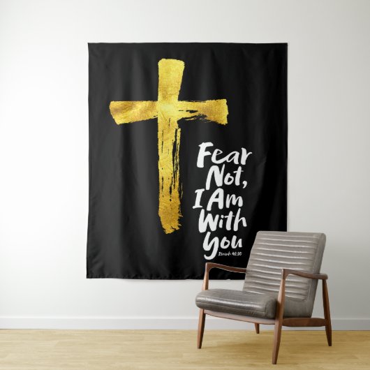 ANGST NIET, IK BEN met je - Christelijk - Jesaja 4 Wandkleed (In situ)