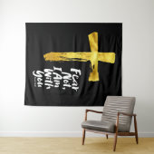 ANGST NIET, IK BEN met je - Christelijk - Jesaja 4 Wandkleed (In Situ (horizontaal))