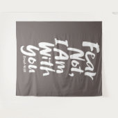 ANGST NIET, IK BEN met u Christelijk God Jesaja 41 Wandkleed (Voorkant (horizontaal))