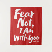 ANGST NIET, IK BEN MET U - Christelijke Hope God J Wandkleed (Voorkant)