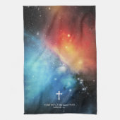 ANGST NIET, IK BEN met u Jezus God Jesaja 41:10 Theedoek (Verticaal)