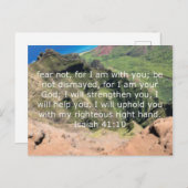 Angst niet, Isaiah 41:10 Briefkaart (Voorkant / Achterkant)