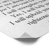 Angst niet, Isaiah Scripts die ik ben met You Saia Poster (Hoek)