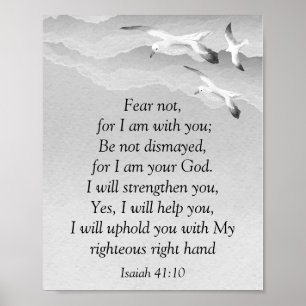 Angst niet, Isaiah Scripts die ik ben met You Saia Poster