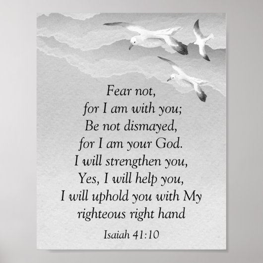 Angst niet, Isaiah Scripts die ik ben met You Saia Poster (Voorkant)