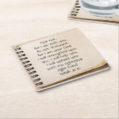 Angst niet, Isaiah Scripts  Note Paper Kartonnen Onderzetters (Schuin)