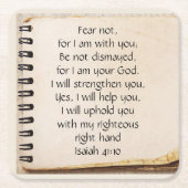 Angst niet, Isaiah Scripts  Note Paper Kartonnen Onderzetters (Voorkant)