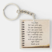 Angst niet, Isaiah Scripts Note Paper Sleutelhanger (voorkant)