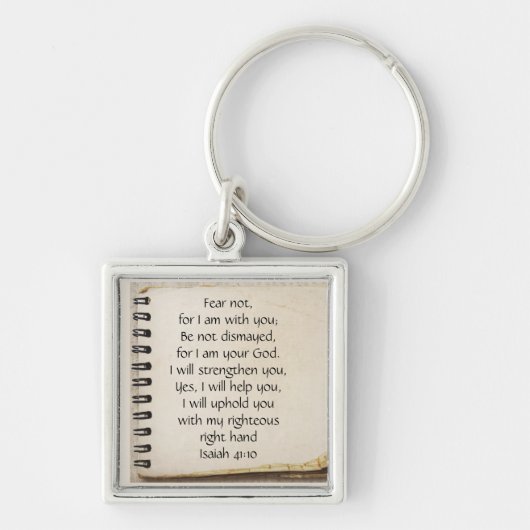 Angst niet, Isaiah Scripts Note Paper Sleutelhanger (Voorkant)