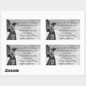 Angst niet, Isaiah Scripture Comforting Angel Rechthoekige Sticker (Vel)