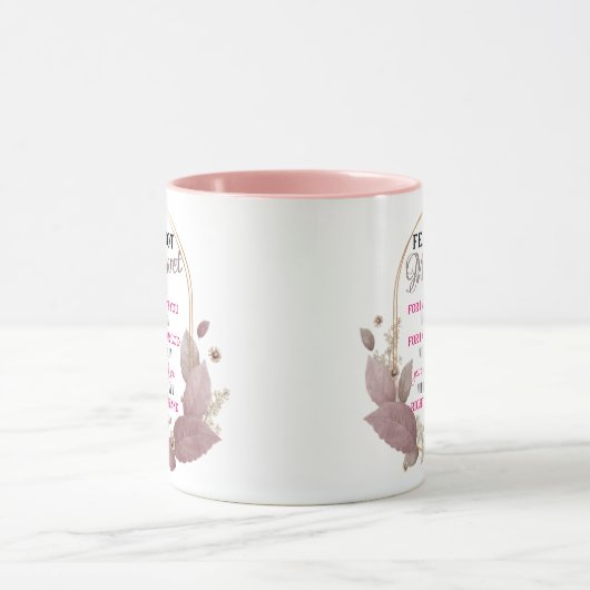 Angst niet Jesaja 41:10 Gepersonaliseerde koffie Mok (Midden)