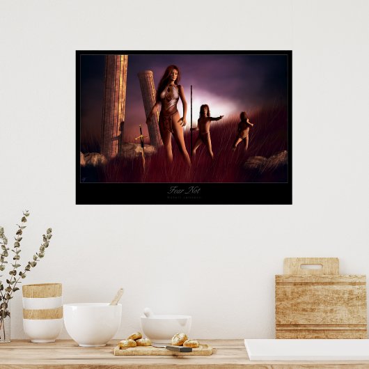 Angst niet poster (Keuken)