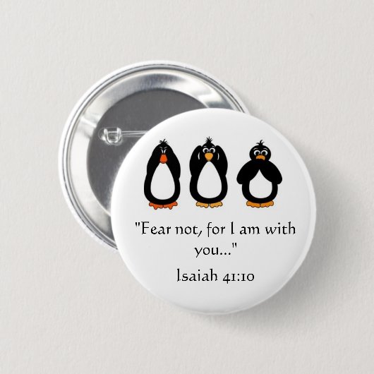 Angst niet! ronde button 5,7 cm (Voorkant /achterkant)