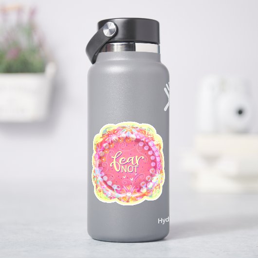 Angst Niet Roze  Floral Inspirivity Sticker (HydroFlask)