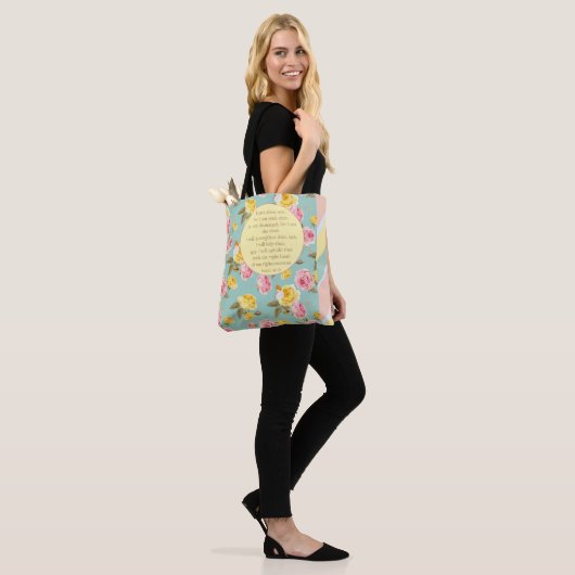 Angst niet tote bag (Op model)
