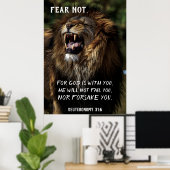 Angst niet voor de Christelijke bijbelversie van d Poster (Thuiskantoor)