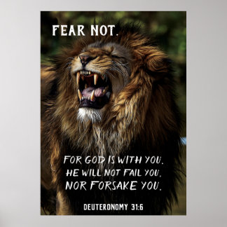 Angst niet voor de Christelijke bijbelversie van d Poster