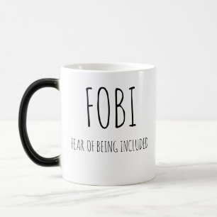 Angst om erbij te horen,fobie magische mok