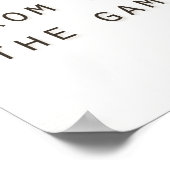 angst om inspirerend moderne honkbal uit te slaan poster (Hoek)