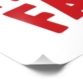 Angst om te vallen: een typografie foto afdruk (Hoek)