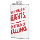 Angst om te vallen: een typografie heupfles (Links)