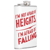 Angst om te vallen: een typografie heupfles (Rechts)