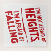 Angst om te vallen: een typografie legpuzzel (Horizontaal)