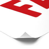 Angst om te vallen: een typografie perfect poster (Hoek)